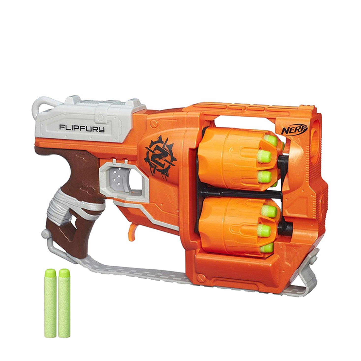 Lança Dardo Nerf Zombie Flipfury Nerf Laranja : Amazon.com.br